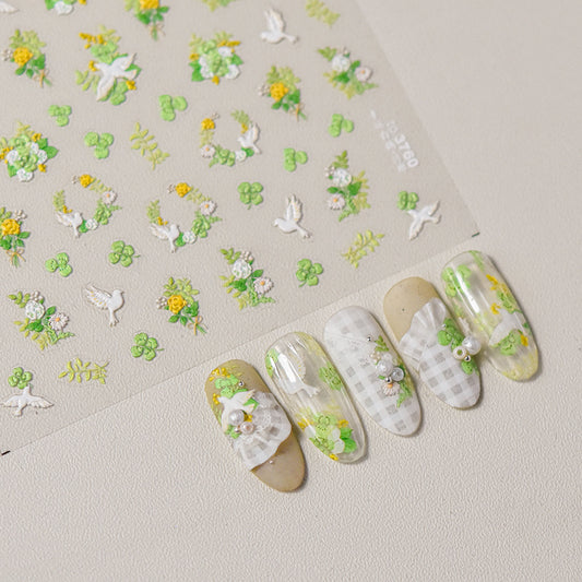 Hello Claws | Spring Flower And Bird Nail Deco Sticker