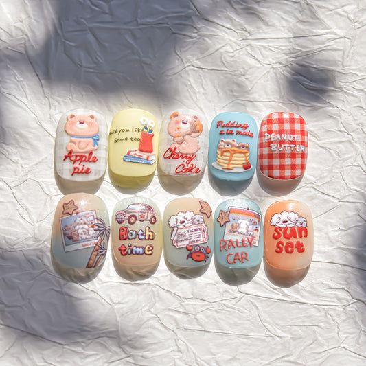 Hello Claws | Puppy Summer Holiday 5D Nail Deco Sticker