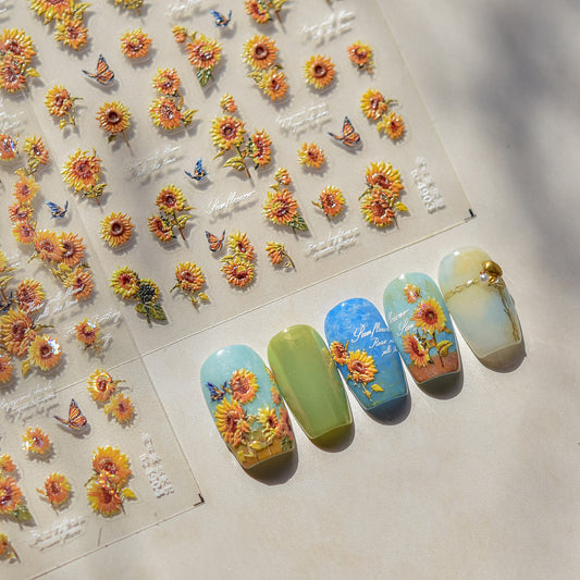 Hello Claws | Sunflower Nail Deco Sticker