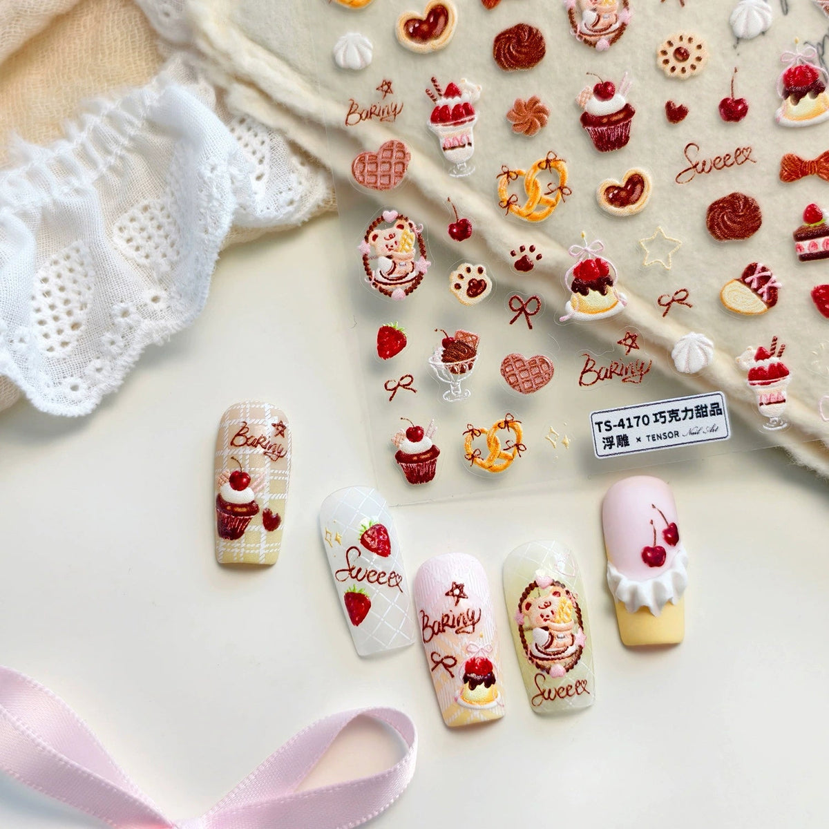 Hello Claws | Bear Desserts Nail Deco Sticker