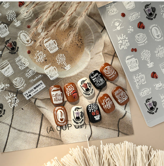 Hello Claws | Coffee Time Nail Deco Sticker