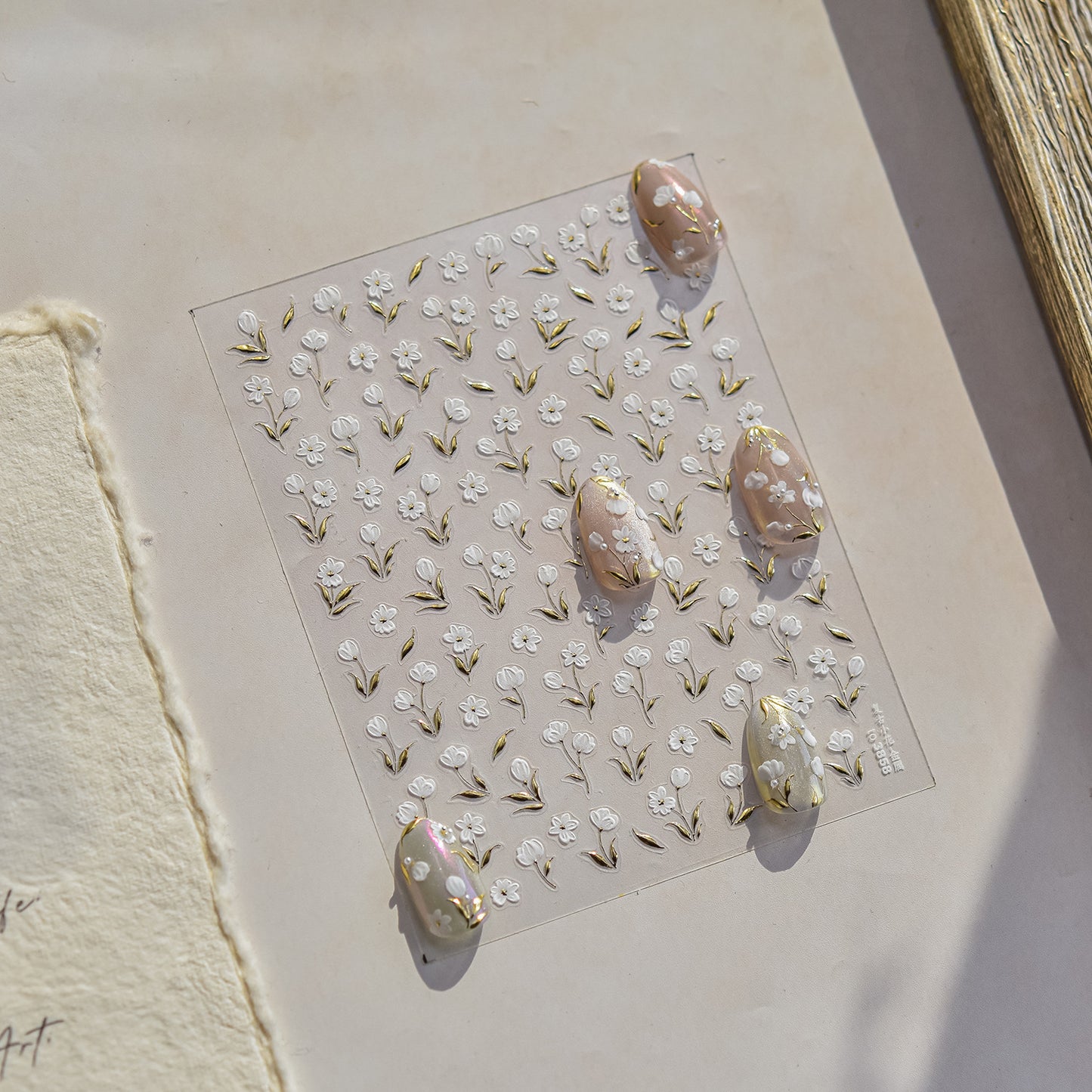 Hello Claws | White Blossom Nail Deco Sticker