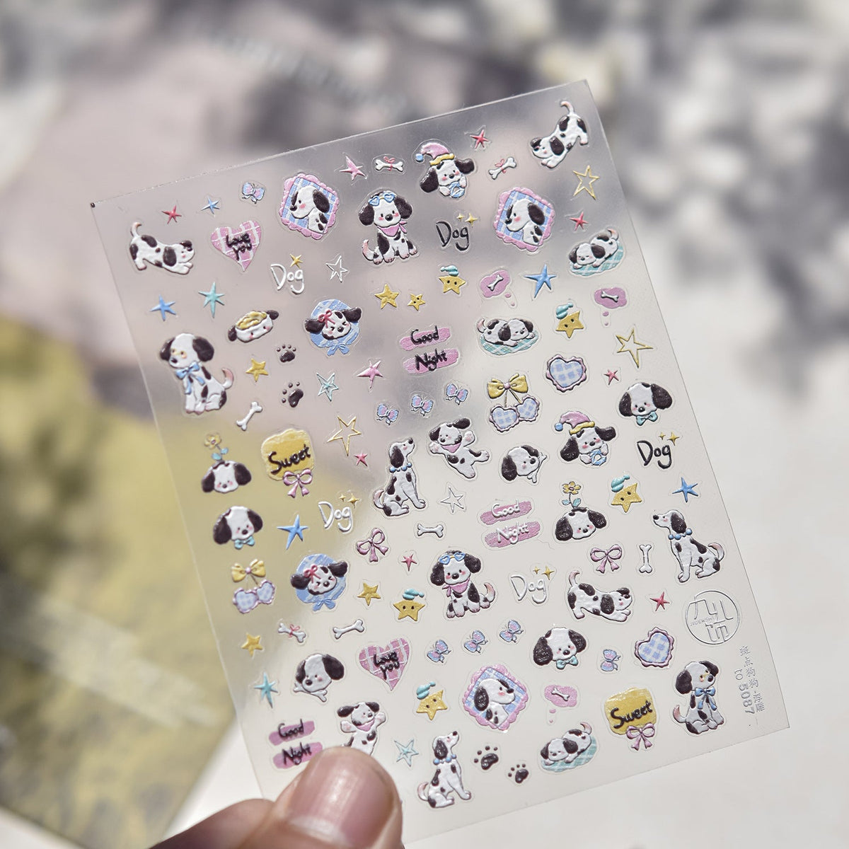 Hello Claws | Apple And Puppy Nail Deco StickerÂ