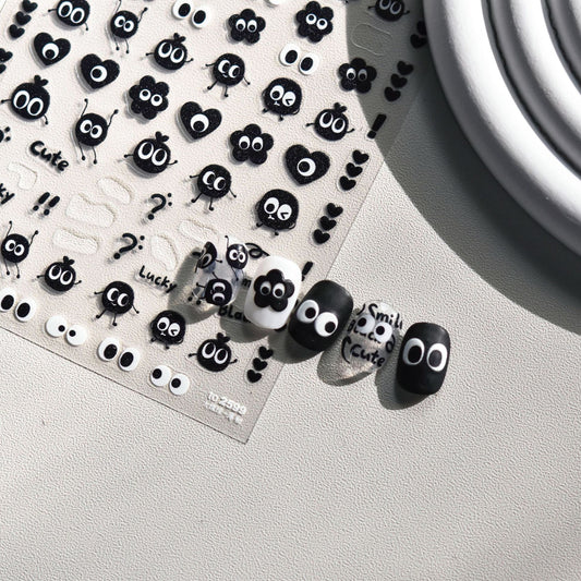 Hello Claws | Black Dot Nail Deco Sticker