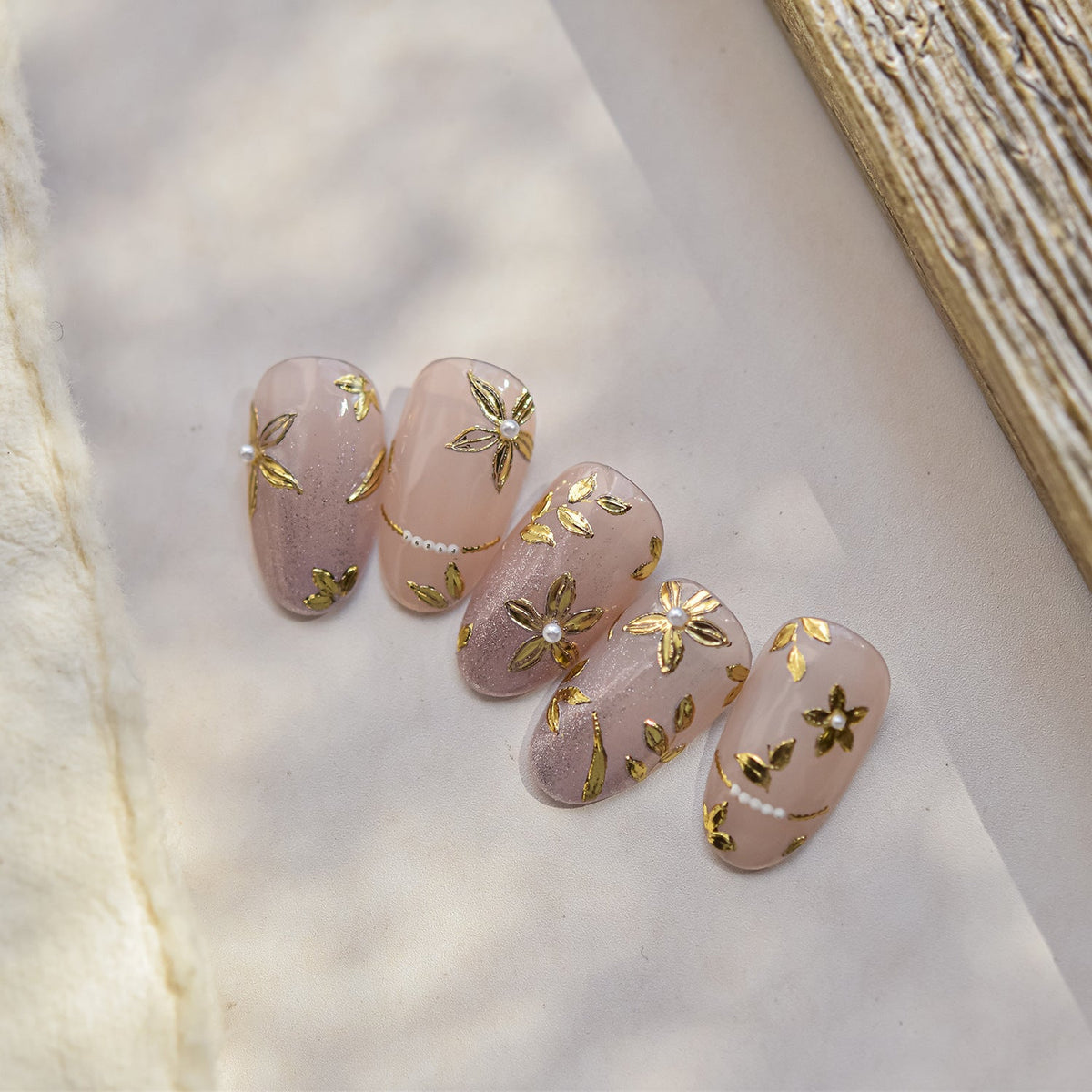 Hello Claws | Gold Blossom Nail Deco Sticker