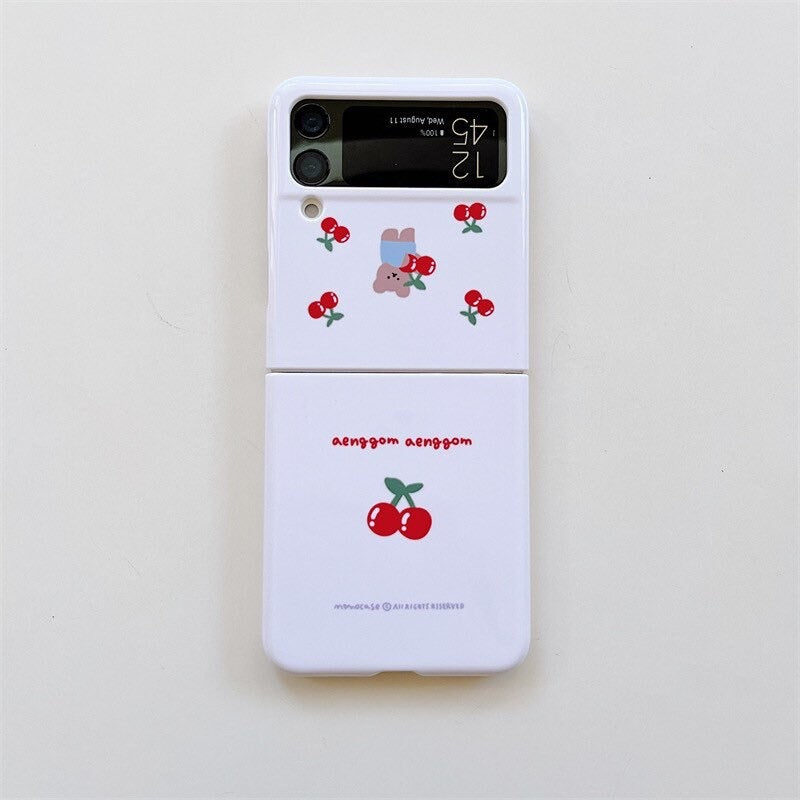 Cherry Bear Samsung Galaxy Z Flip 3 Phone Case