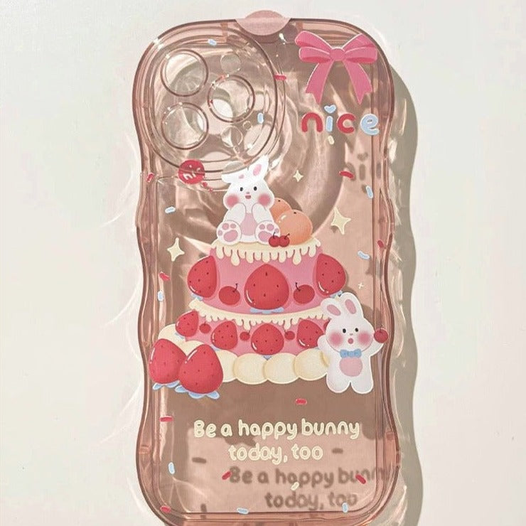 Strawberry Cake Bunny iPhone case