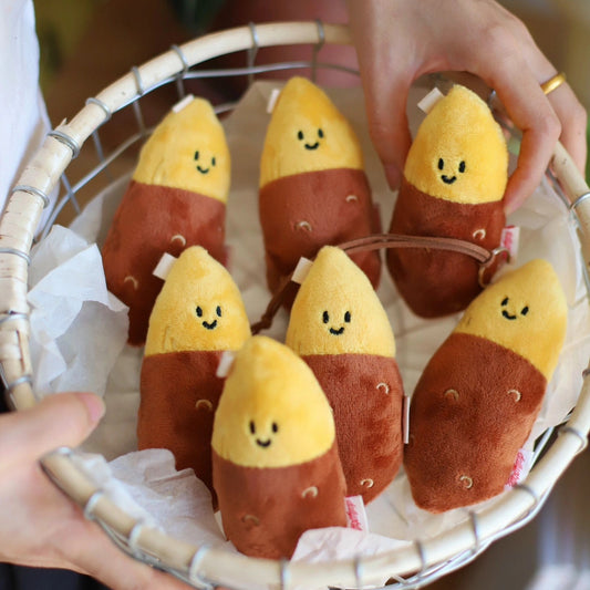 Daily White | Mini Sweet Potato Plush Charm
