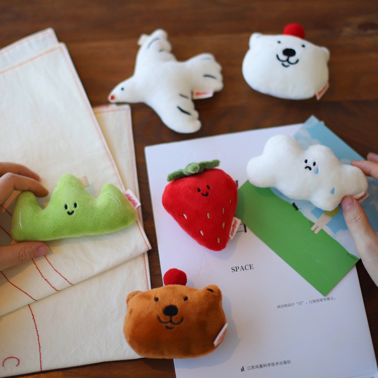 Daily White | Strawberry Bag Charm