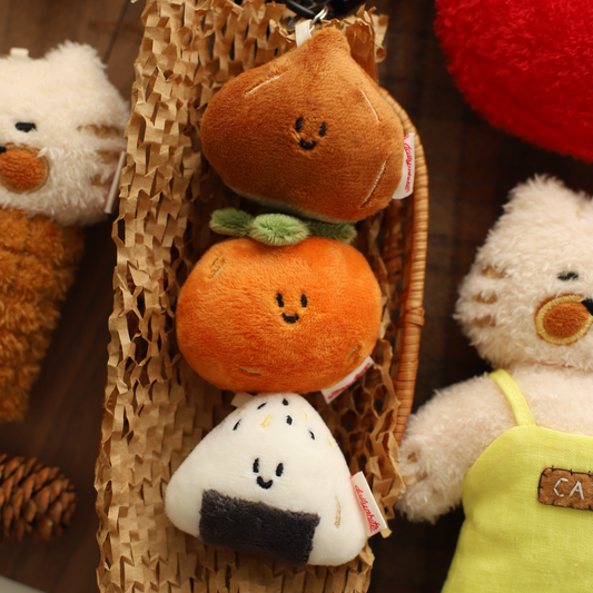 Daily White | Mini Fluffy Onigiri Toy Charm