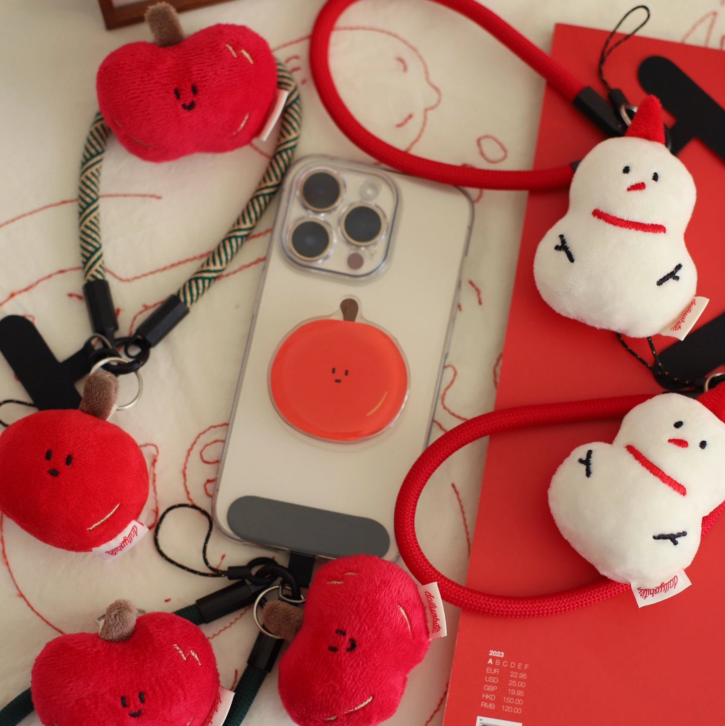 Daily White | Mini Heart Apple Toy Charm