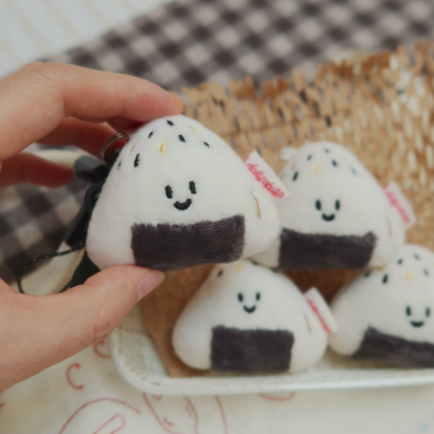 Daily White | Mini Fluffy Onigiri Toy Charm