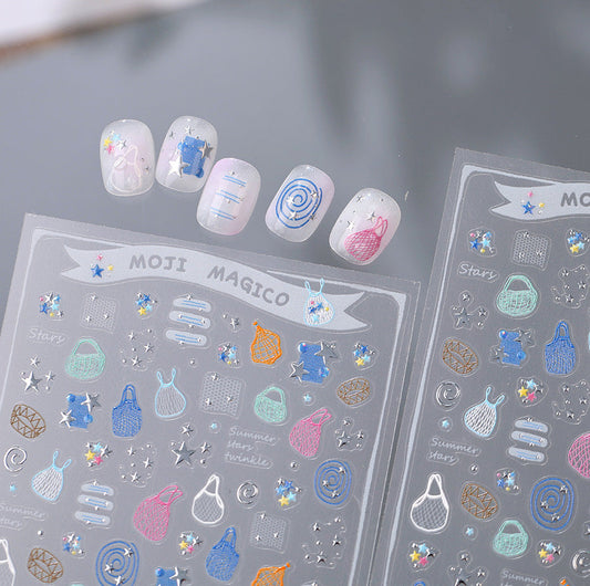 Hello Claws | Summer Beach Nail Deco StickerÂ