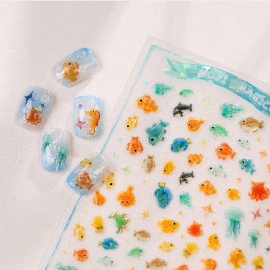 Hello Claws | Under The Sea Nail Deco StickerÂ