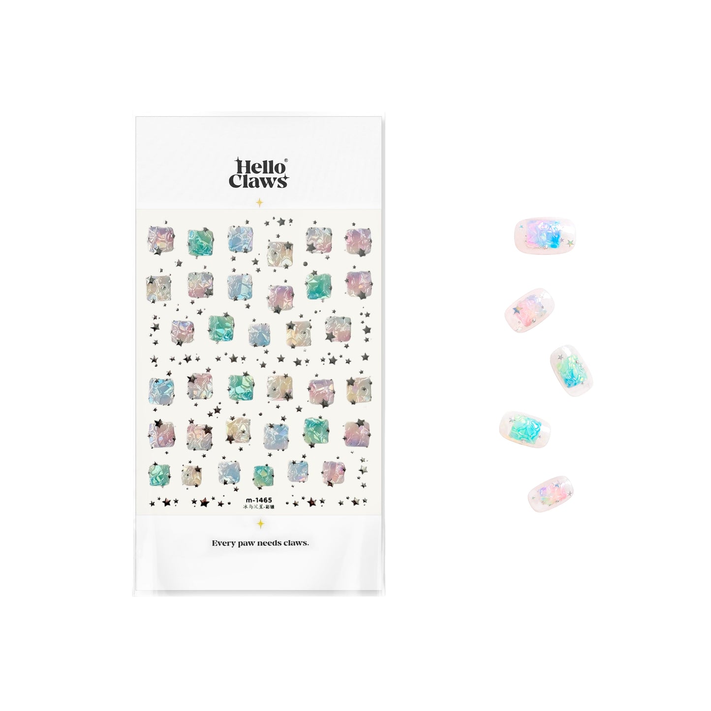 Hello Claws | Summer Ice SilverNail Deco Sticker