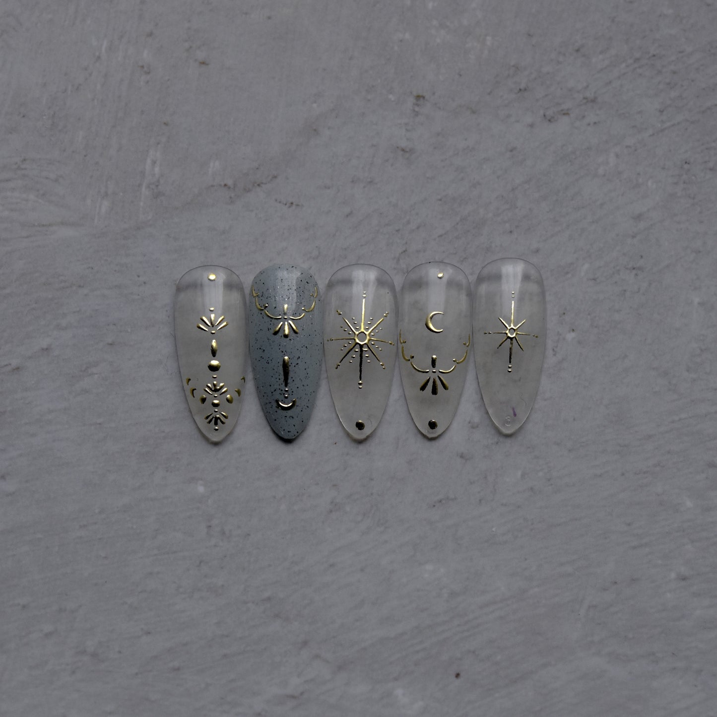 Hello Claws | Moon And Star Jelly Nail Deco Sticker
