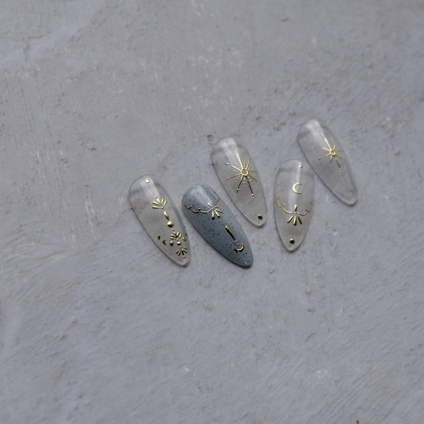 Hello Claws | Moon And Star Jelly Nail Deco Sticker