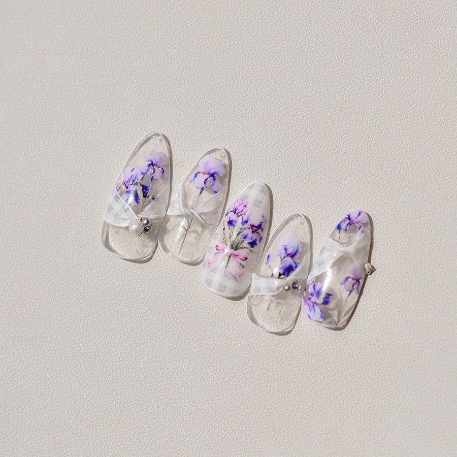 Hello Claws | Purple Flower Nail Deco Sticker