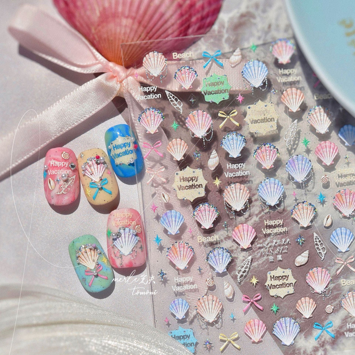 Hello Claws | Colourful Shell Nail Deco StickerÂ