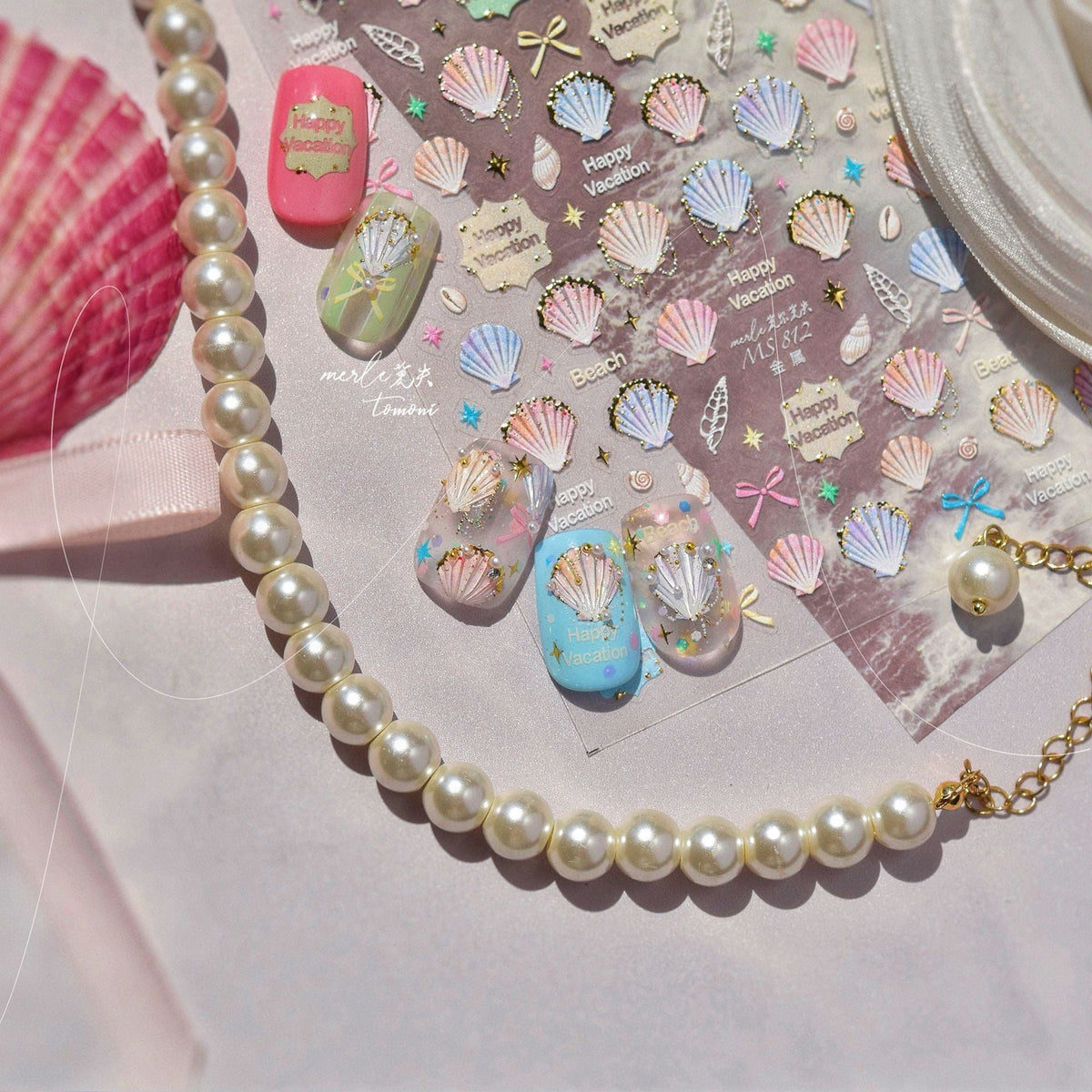 Hello Claws | Colourful Shell Nail Deco StickerÂ