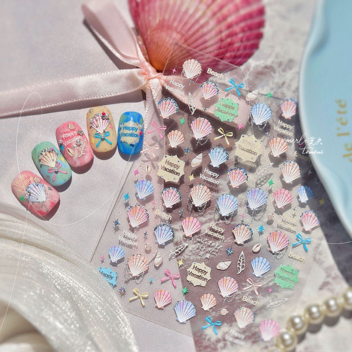 Hello Claws | Colourful Shell Nail Deco StickerÂ
