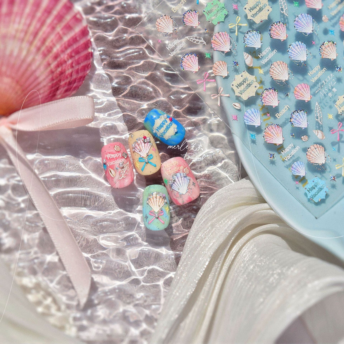 Hello Claws | Colourful Shell Nail Deco StickerÂ
