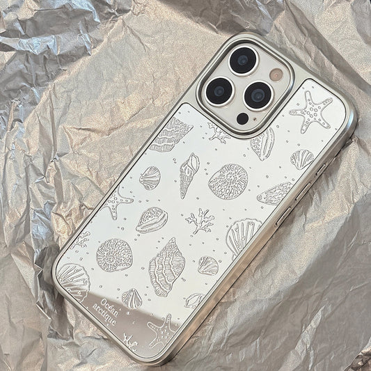 Silver Shell iPhone case