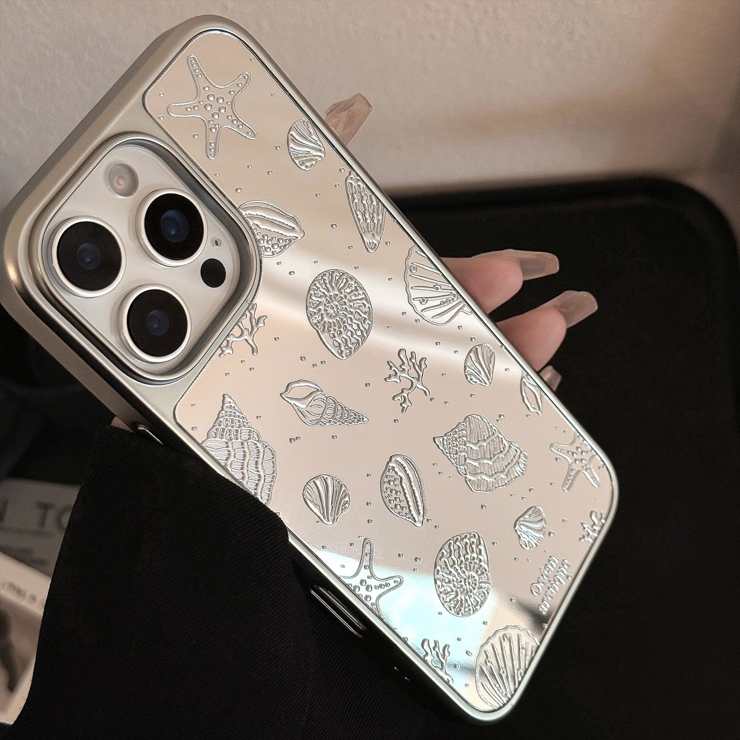 Silver Shell iPhone case