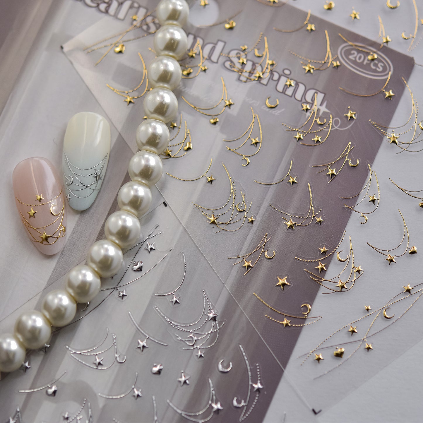 Hello Claws | Star Necklace Nail Deco Sticker