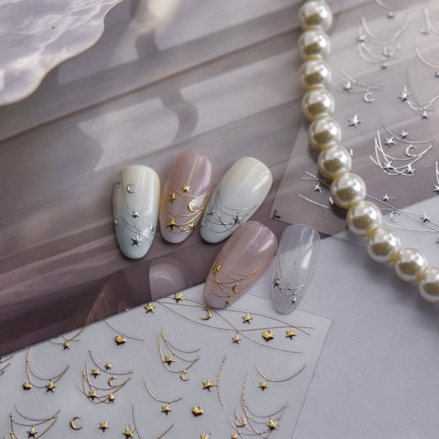 Hello Claws | Star Necklace Nail Deco Sticker