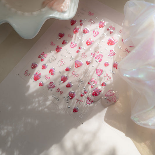 Hello Claws | Strawberry Nail Deco Sticker