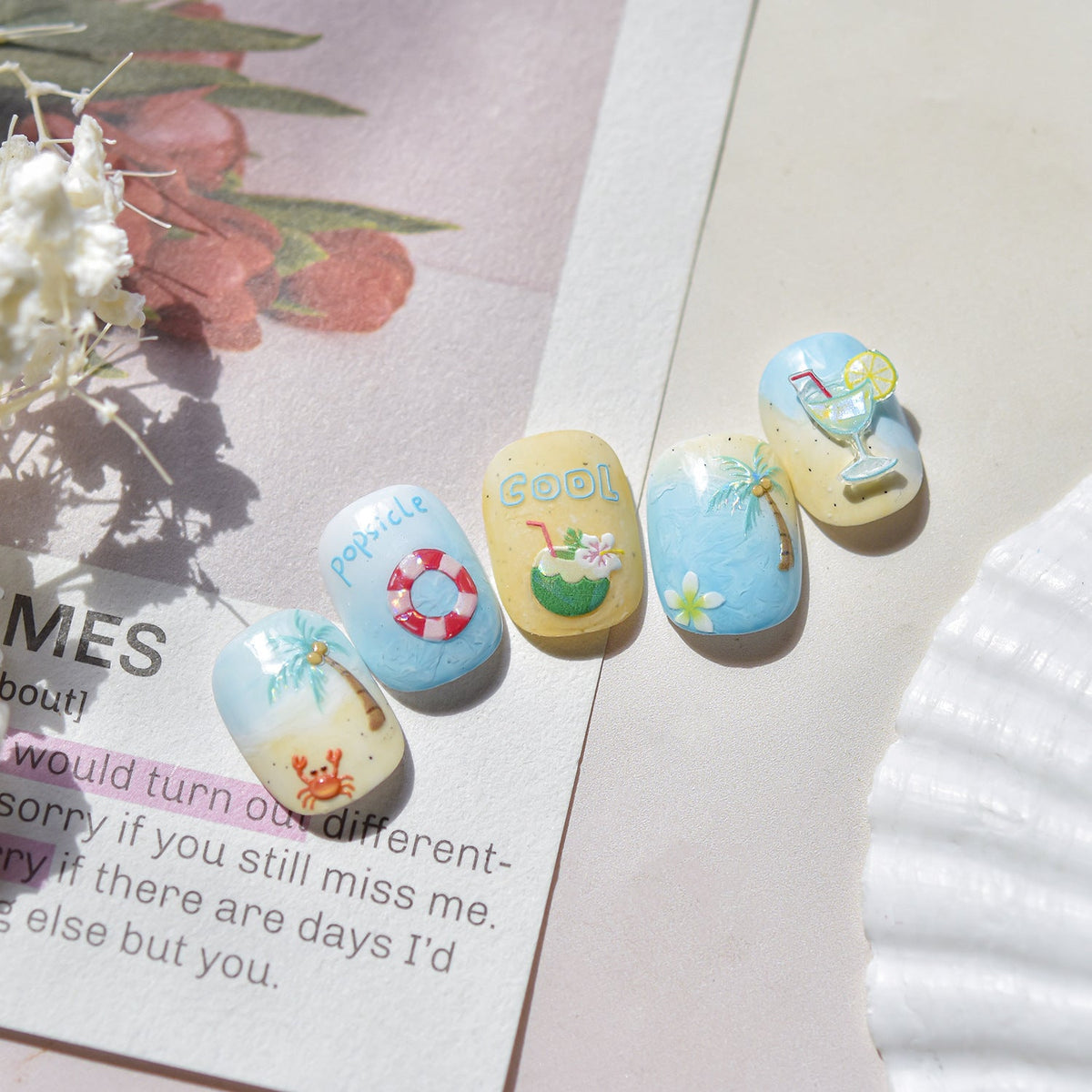 Hello Claws | Summer Holiday Nail Deco Sticker