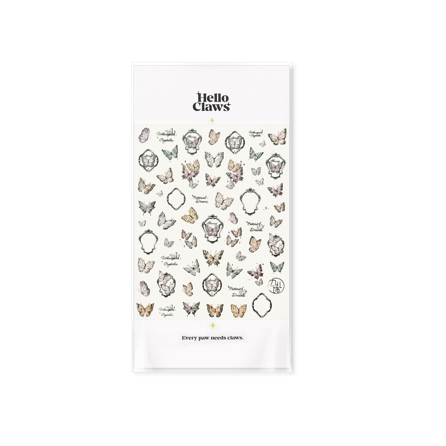 Hello Claws | Vintage Butterfly Nail Deco Sticker