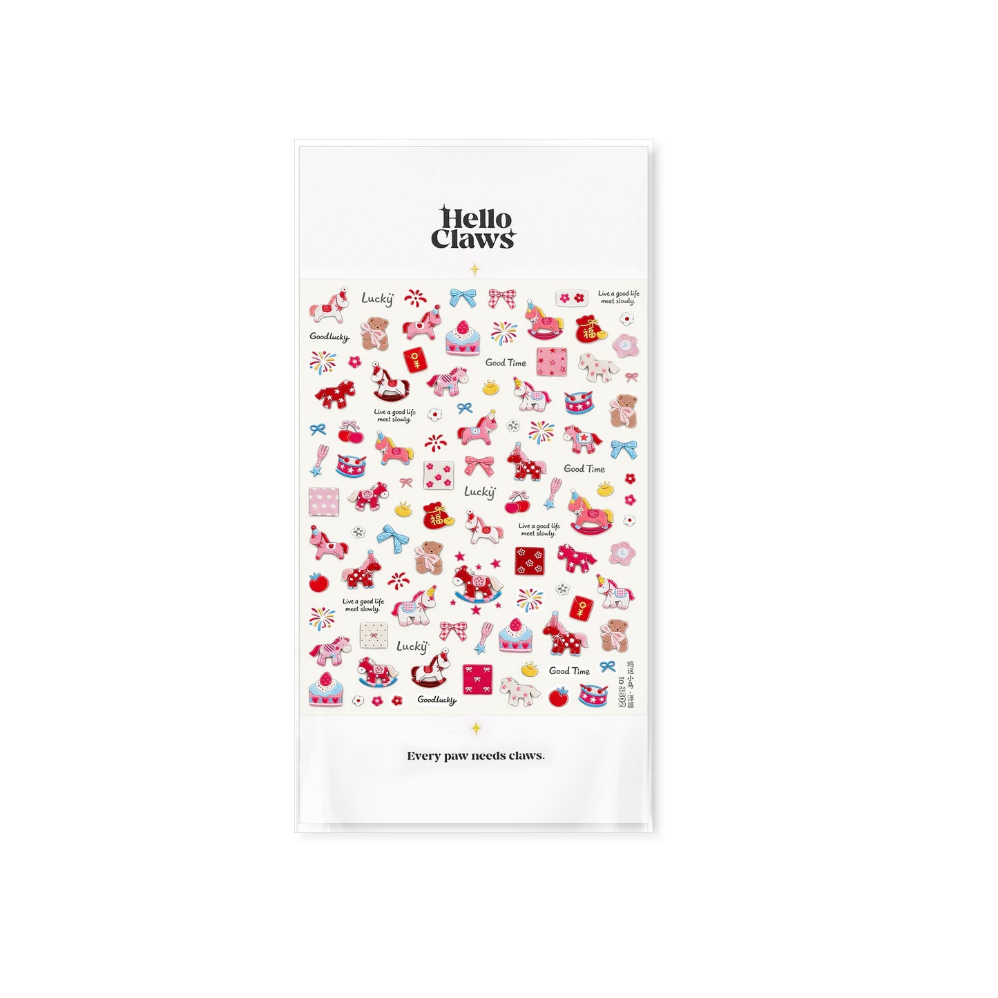 Hello Claws | Pony 5D Nail Deco Sticker