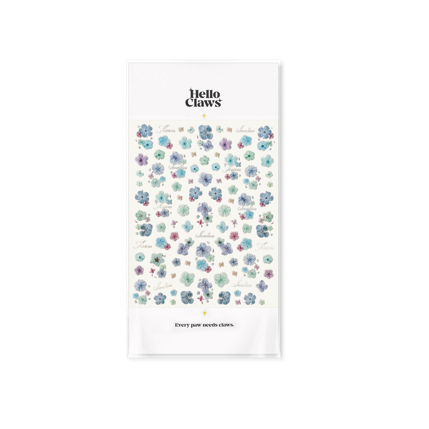 Hello Claws | Vintage Dried Flower Nail Deco Sticker