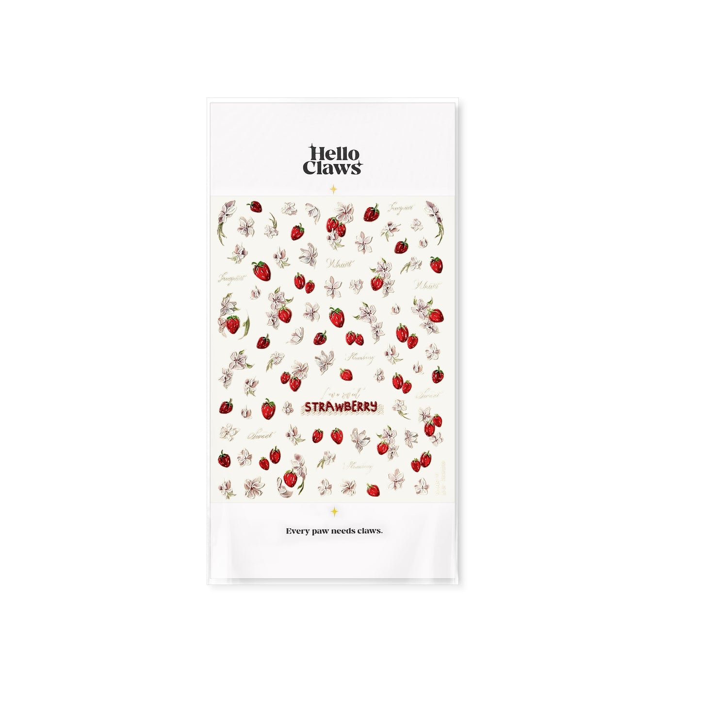 Hello Claws | Strawberry Sweet Nail Deco Sticker