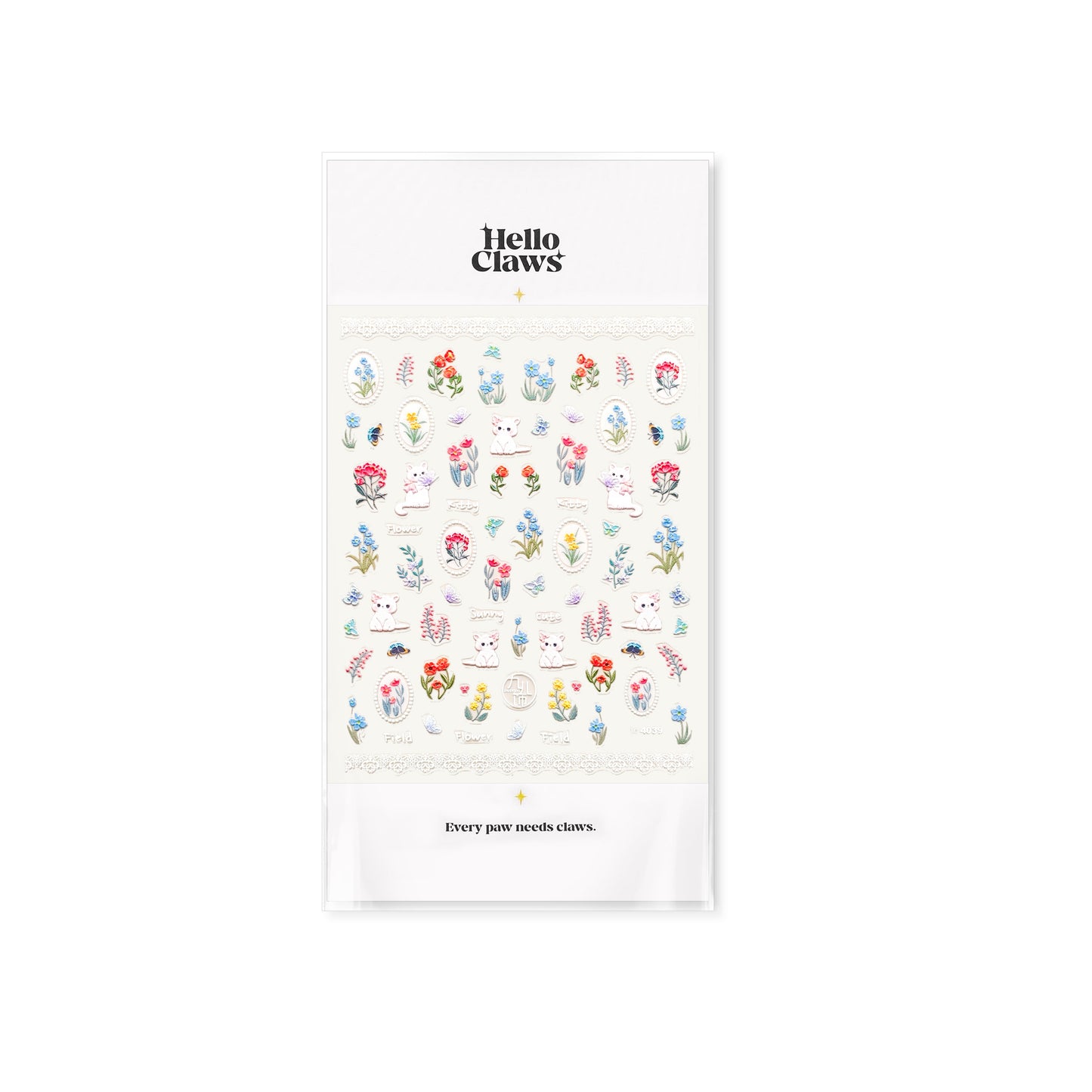 Hello Claws | Kitty Garden Nail Deco Sticker