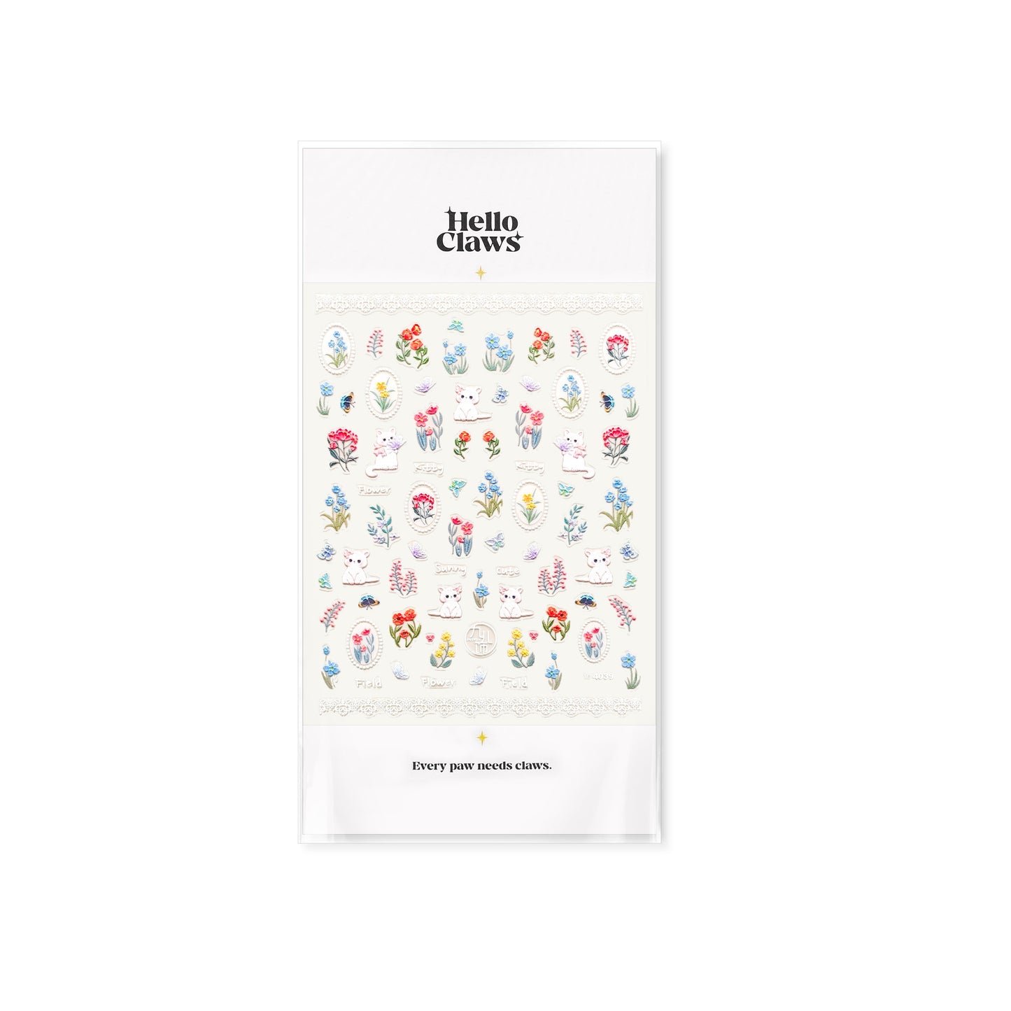 Hello Claws | Kitty Garden Nail Deco Sticker