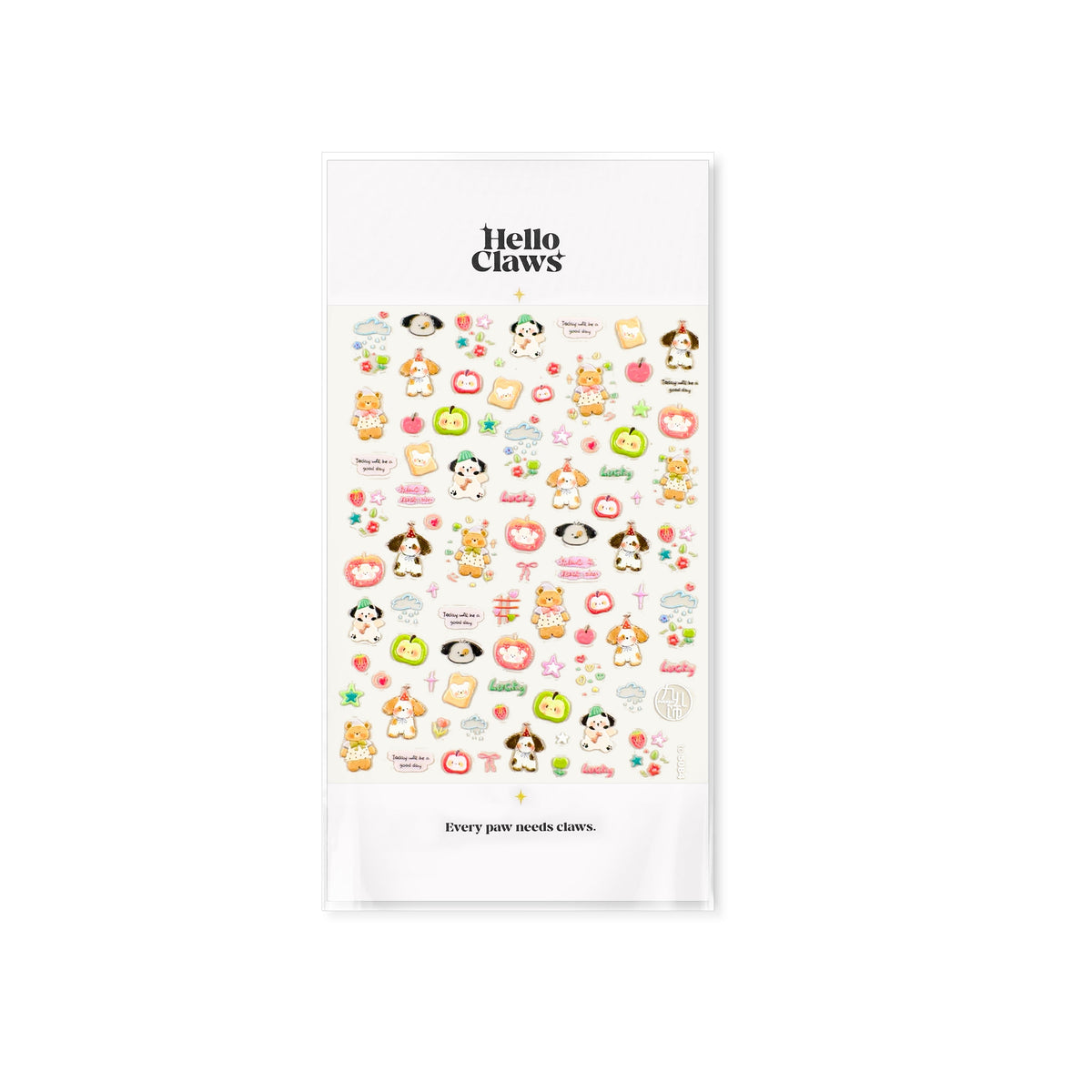 Hello Claws | Apple And Puppy Nail Deco StickerÂ