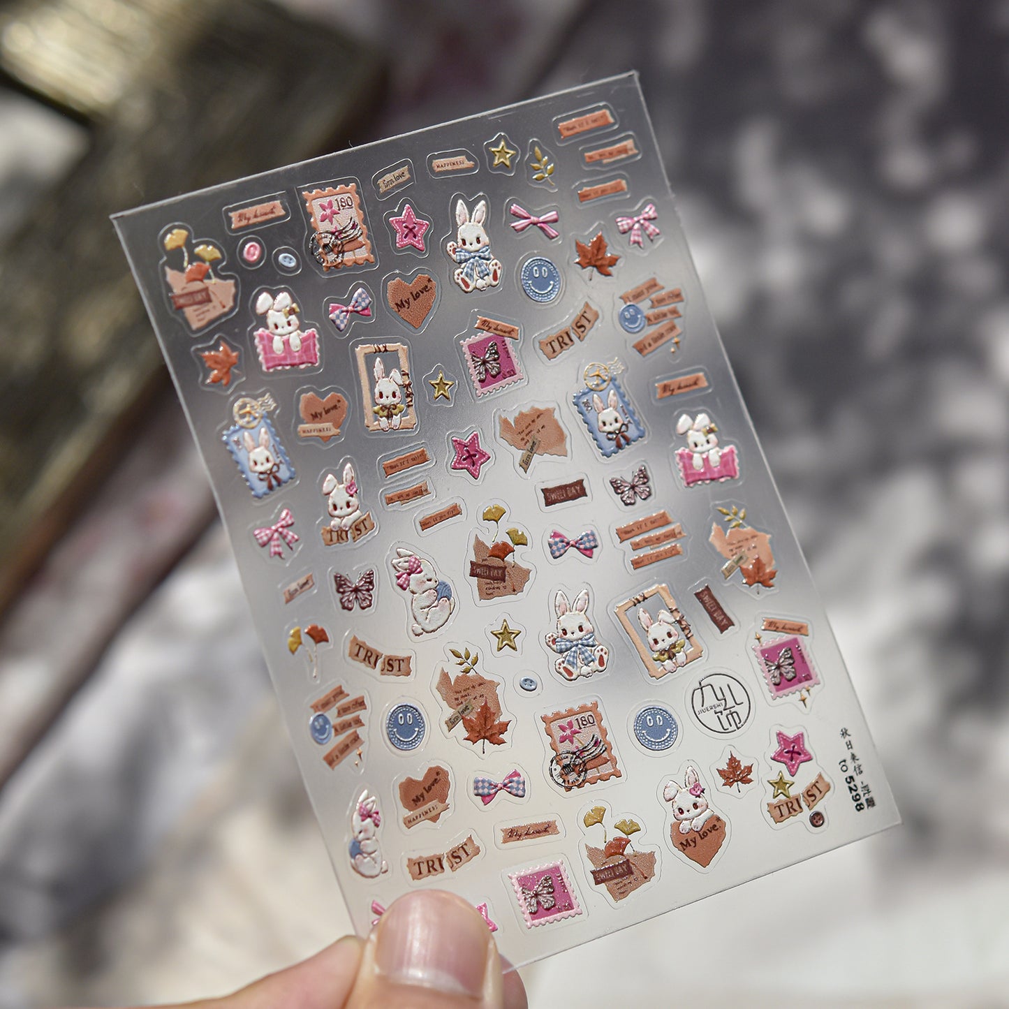 Hello Claws | Vintage Bunny Nail Deco Sticker