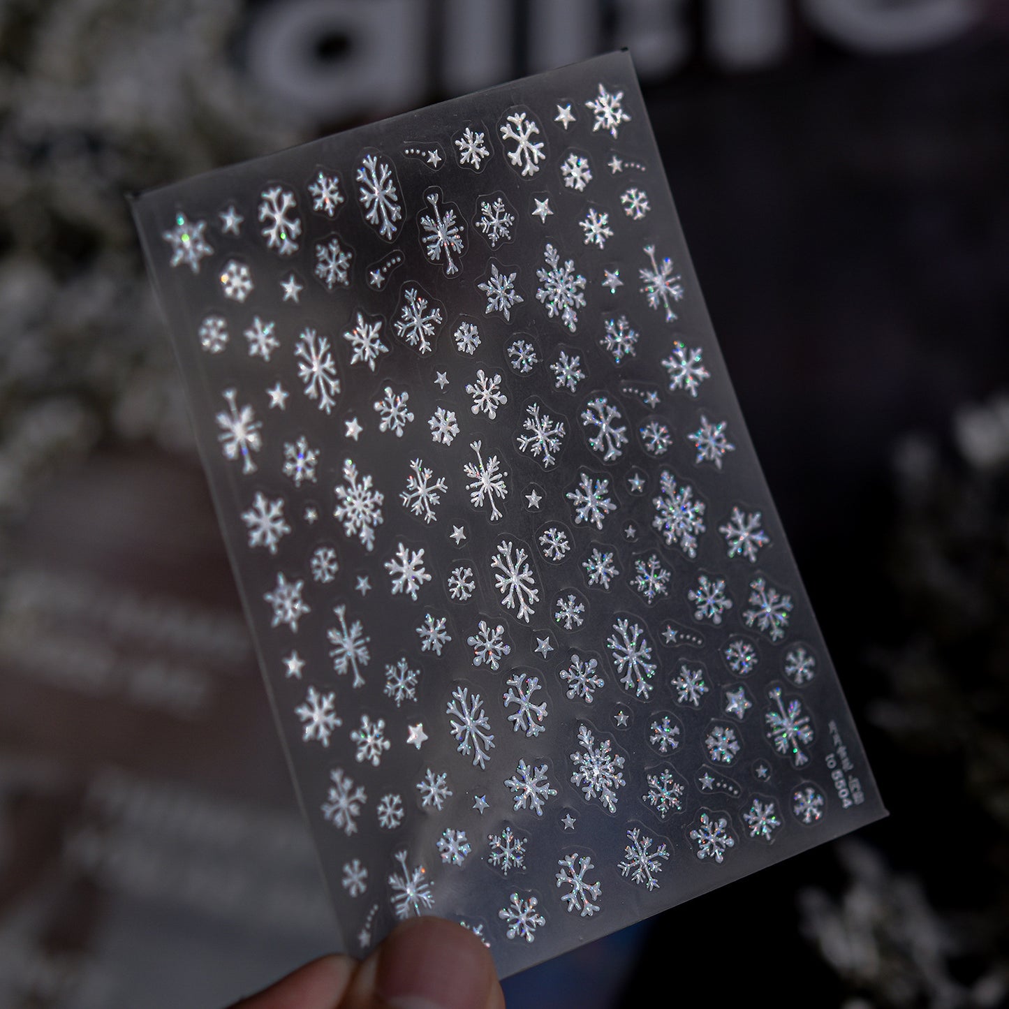 Hello Claws | Winter Snow Shimmer Powder Nail Deco Sticker