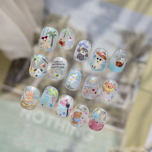 Hello Claws | Summer Puppy Birthday Party Nail Deco Sticker