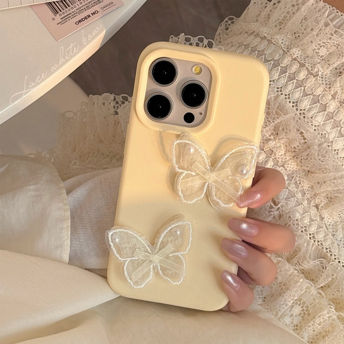 Lace Butterfly Phone Case
