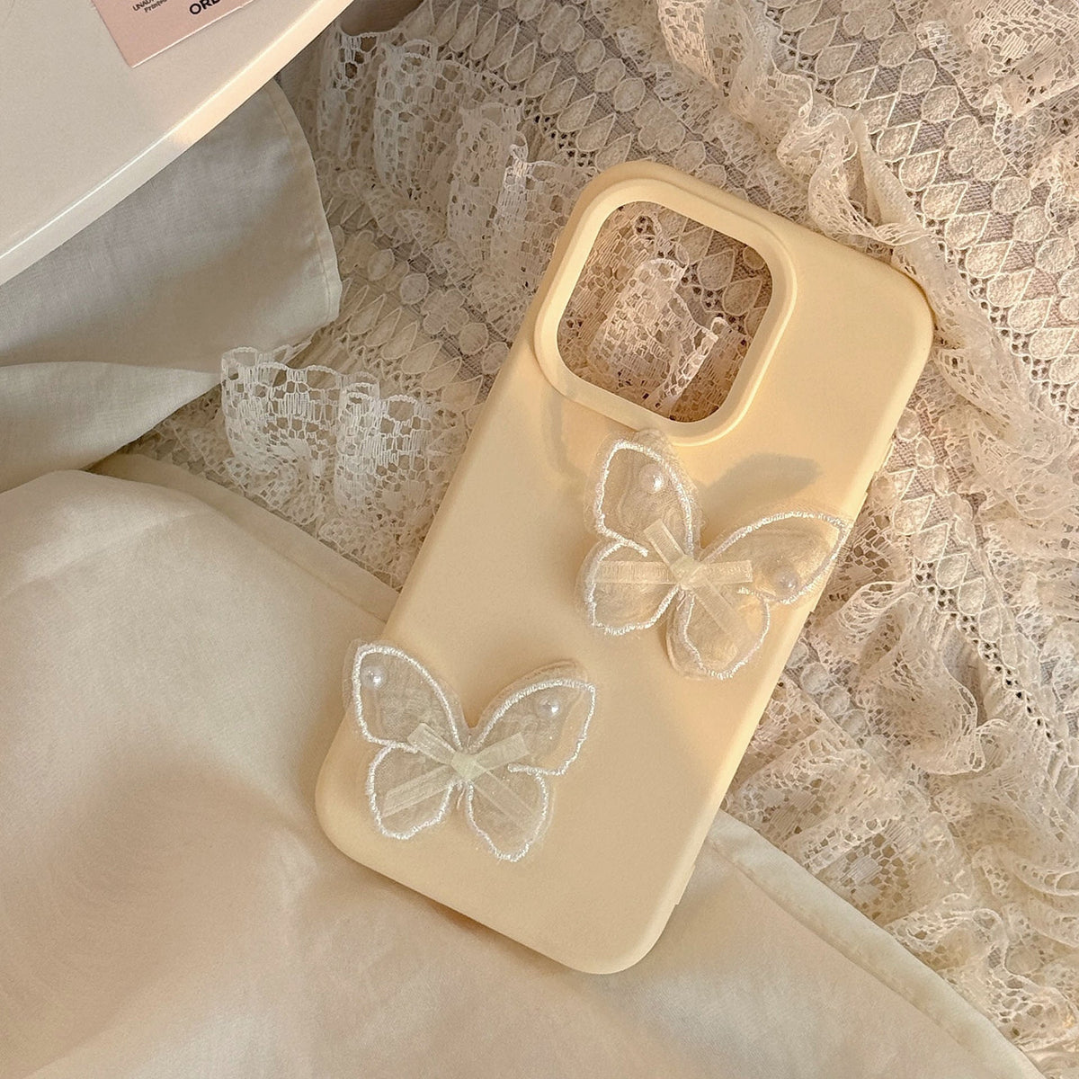 Lace Butterfly Phone Case