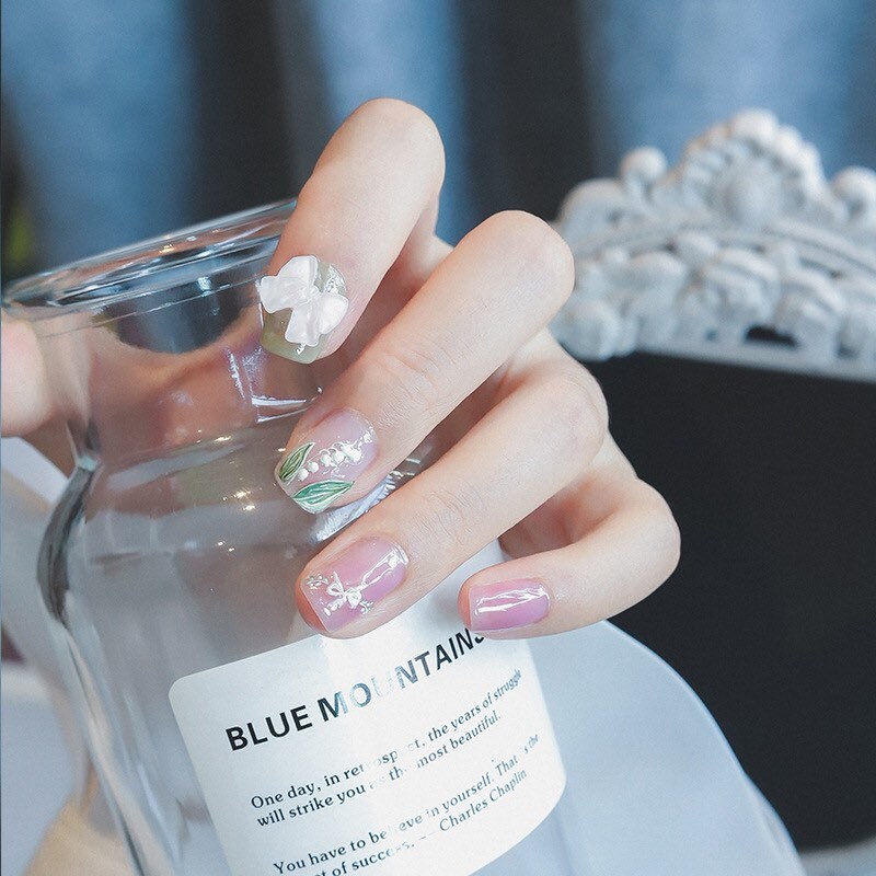 Hello Claws | Green Flower Nail Deco Sticker