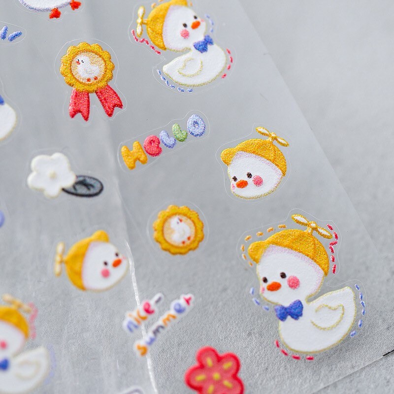Hello Claws | Kawaii Duck Nail Deco Sticker