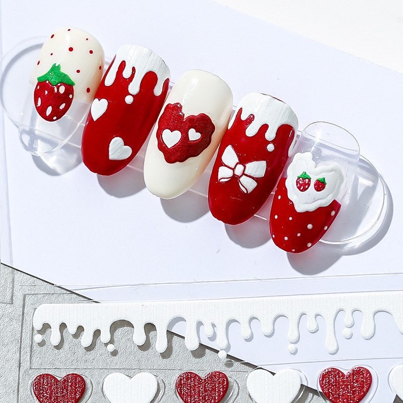 Hello Claws | Strawberry Nail Deco Sticker