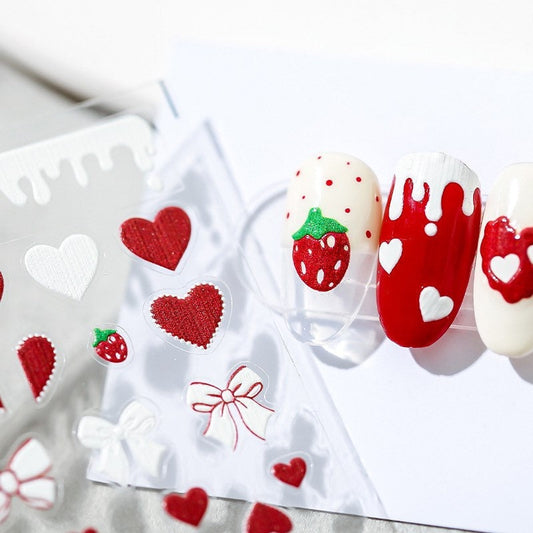 Hello Claws | Strawberry Nail Deco Sticker