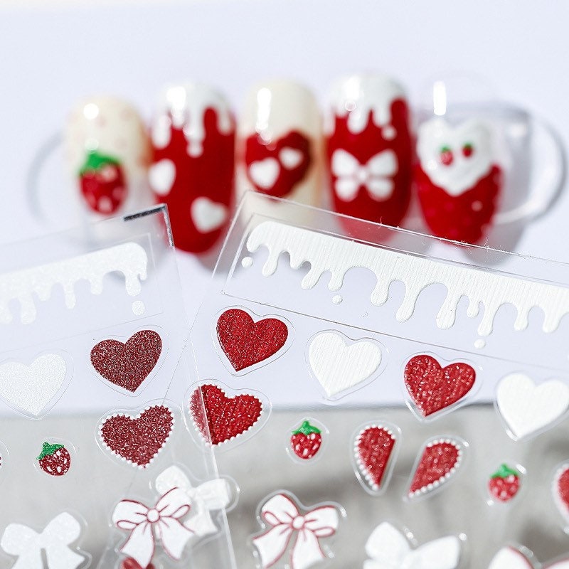 Hello Claws | Strawberry Nail Deco Sticker