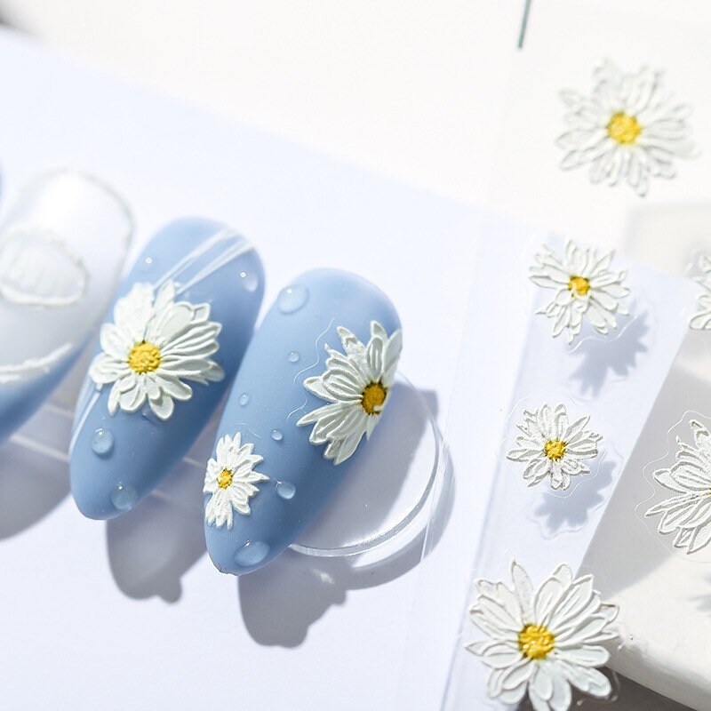 Hello Claws | White Daisy Nail Deco Sticker